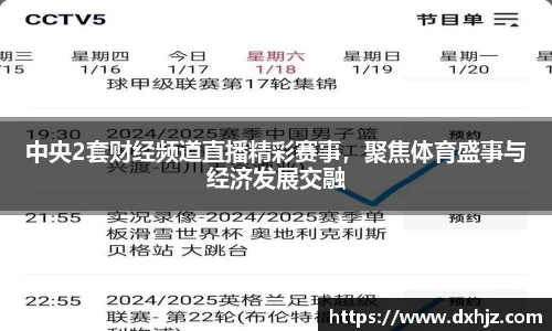 中央2套财经频道直播精彩赛事，聚焦体育盛事与经济发展交融